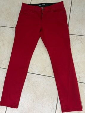 Liz Claiborne classic Red Slim Fit Jeans Sz 8 like new